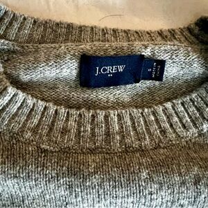 J.Crew Gray Lambswool Sweater